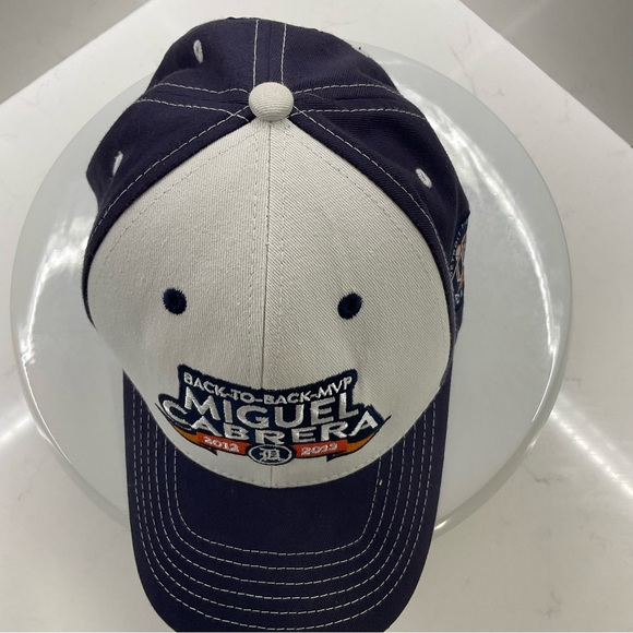 Detroit Tigers Miguel Cabrera back-to-back 2012-13 strapback hat - Picture 4 of 6